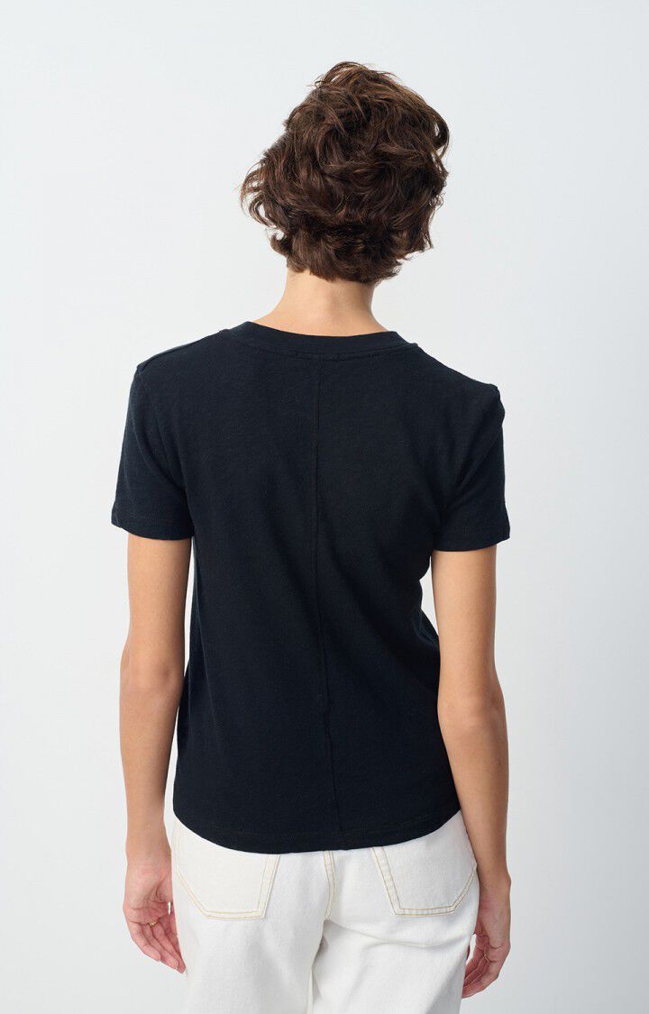 Sonoma Round Neck Fitted T-Shirt in Black