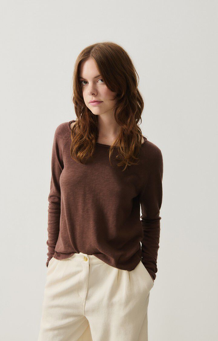 Sonoma L/S Boat Neck T-Shirt in Vintage Chocolate