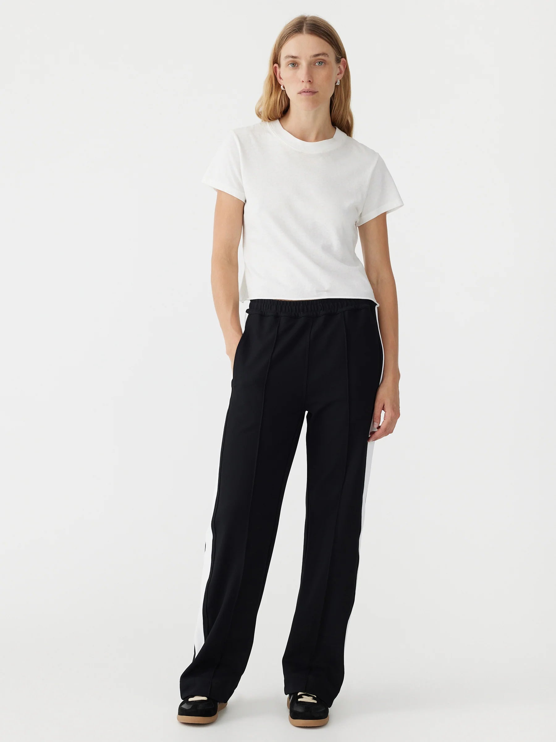 Twill Stripe Detail Pant