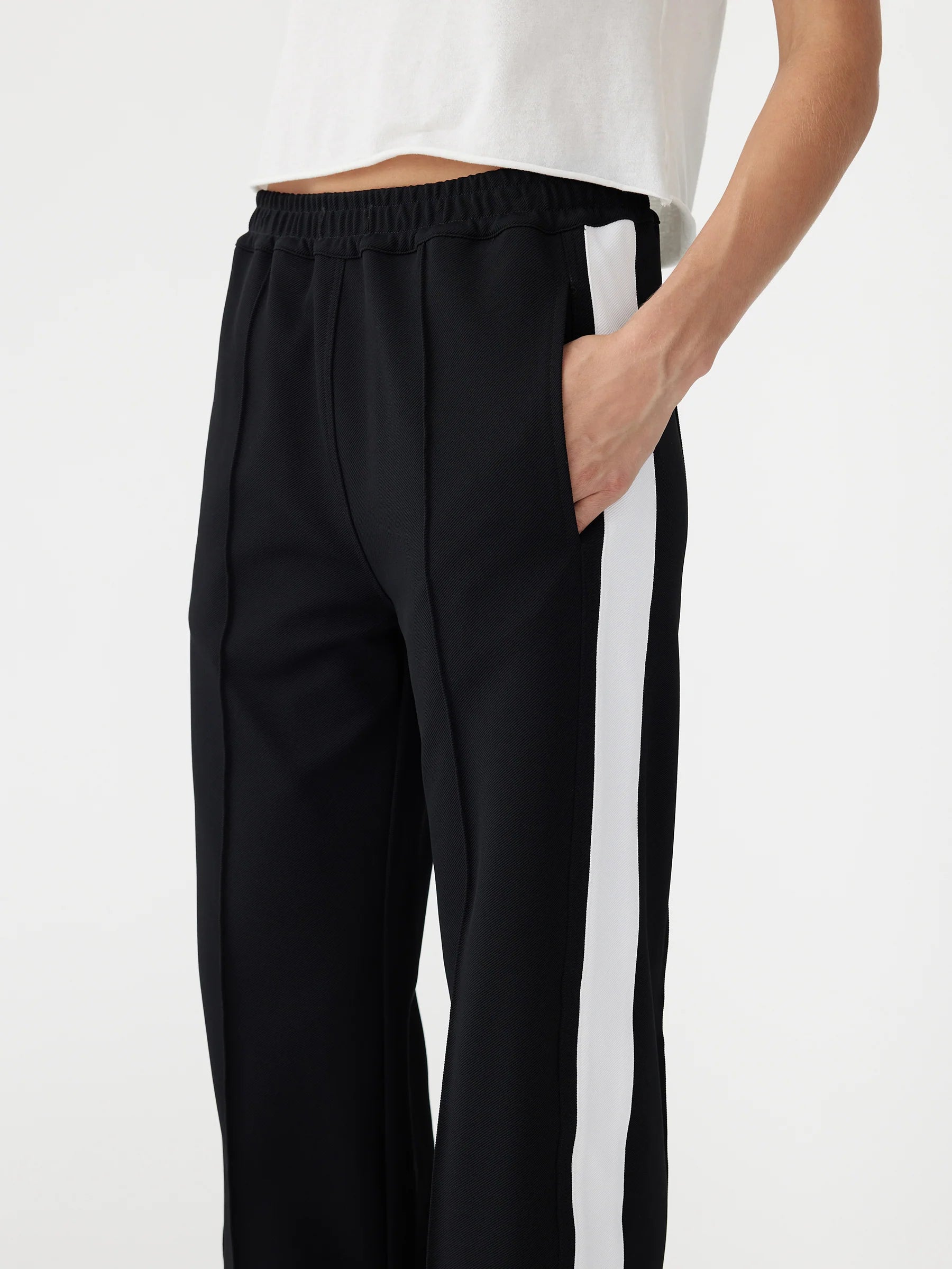 Twill Stripe Detail Pant