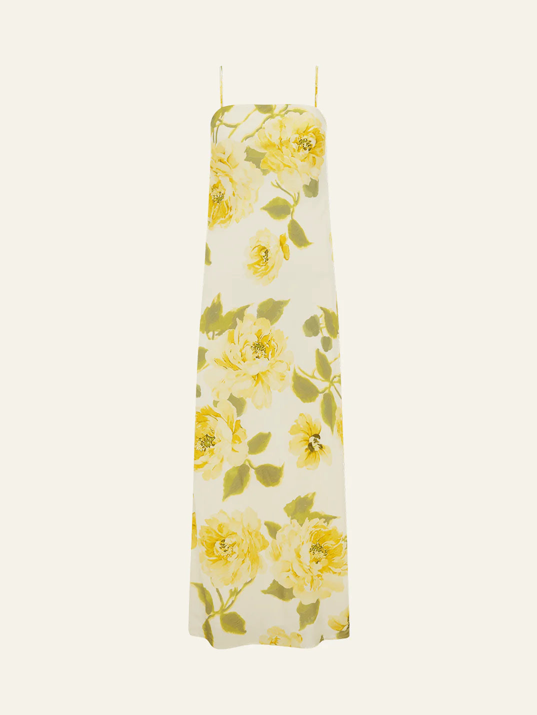 Draped Maxi Dress in Clair de Lune