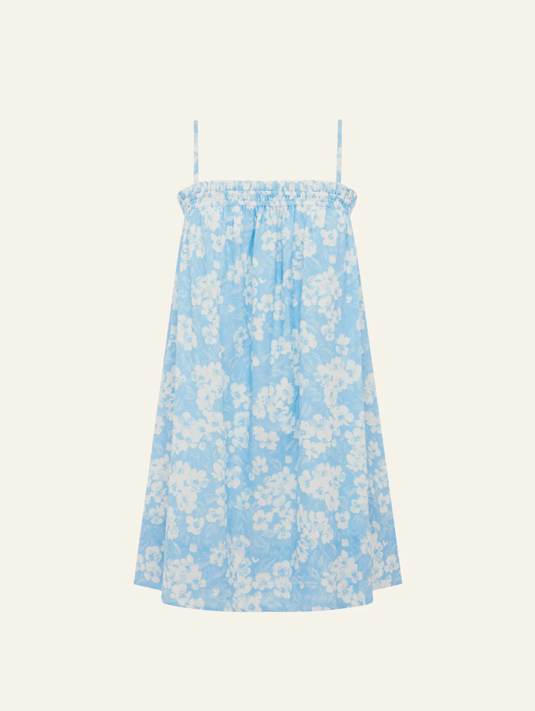 Ruched Mini Dress in Paper Daisy