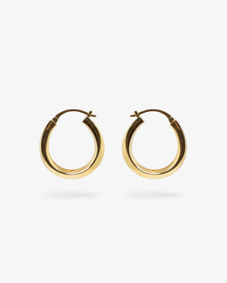 Twist Hoops 14k Vermeil