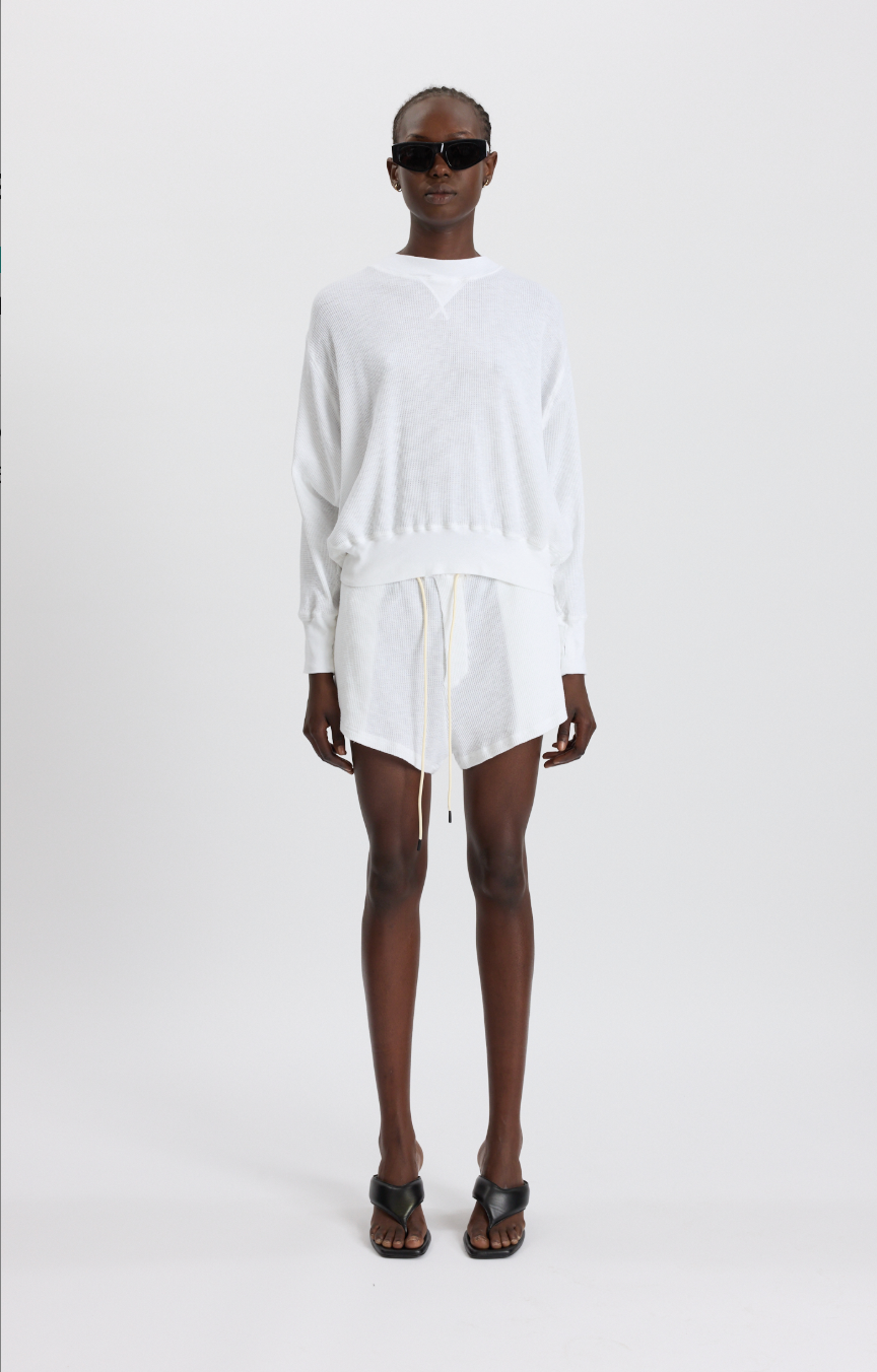 Waffle Batwing Sweatshirt