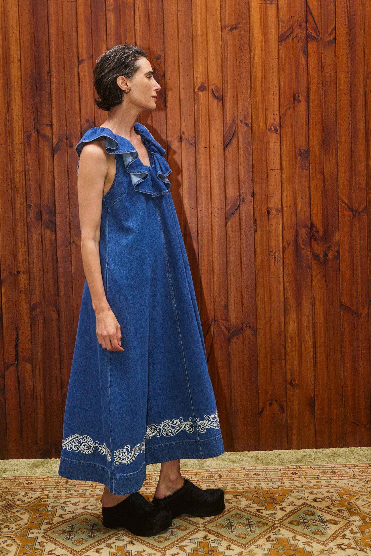 Jacones Denim Midi Dress