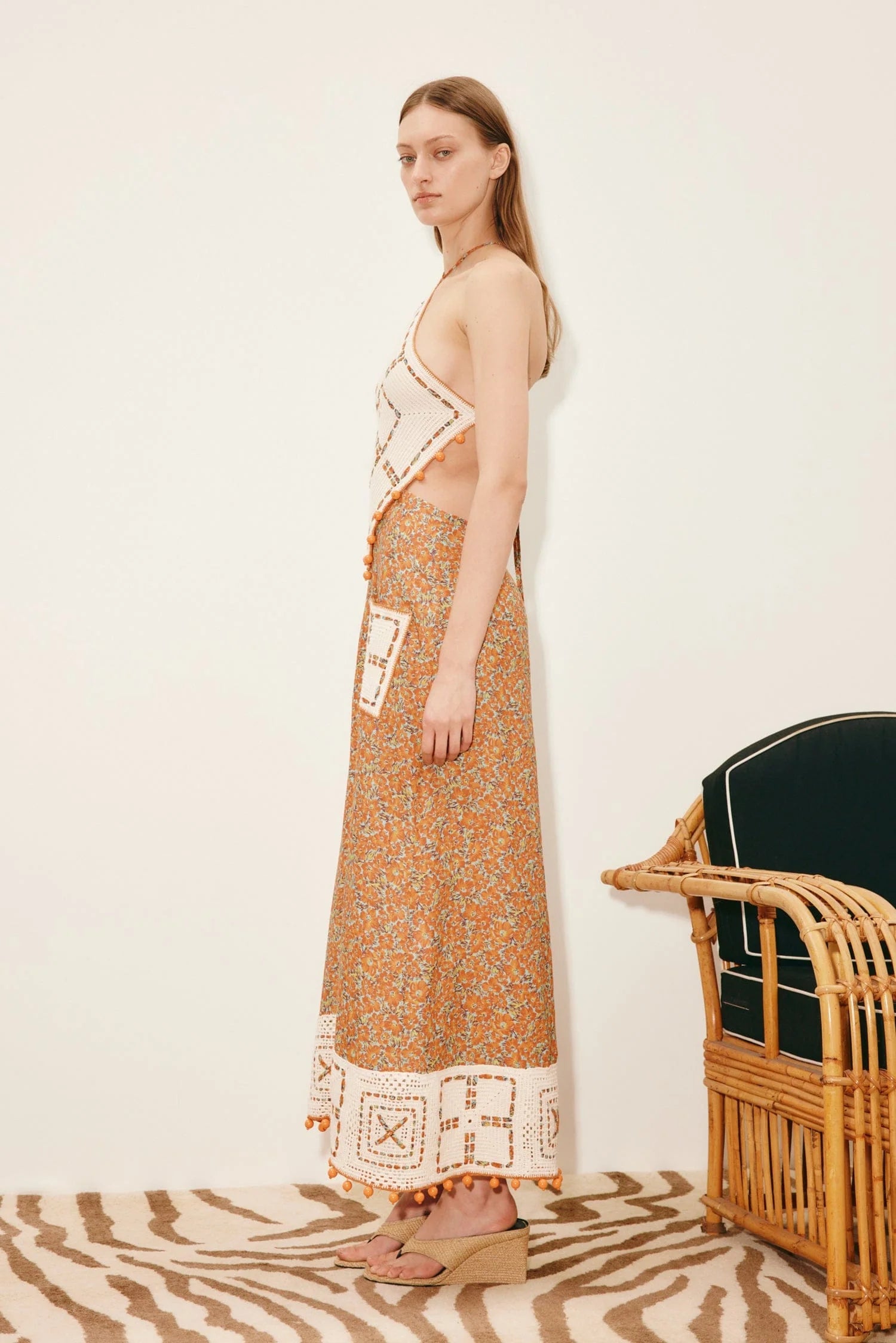 Marva Halter Crochet Dress