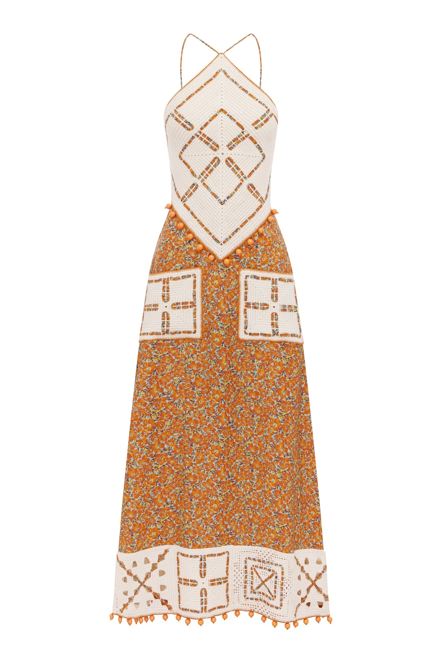 Marva Halter Crochet Dress