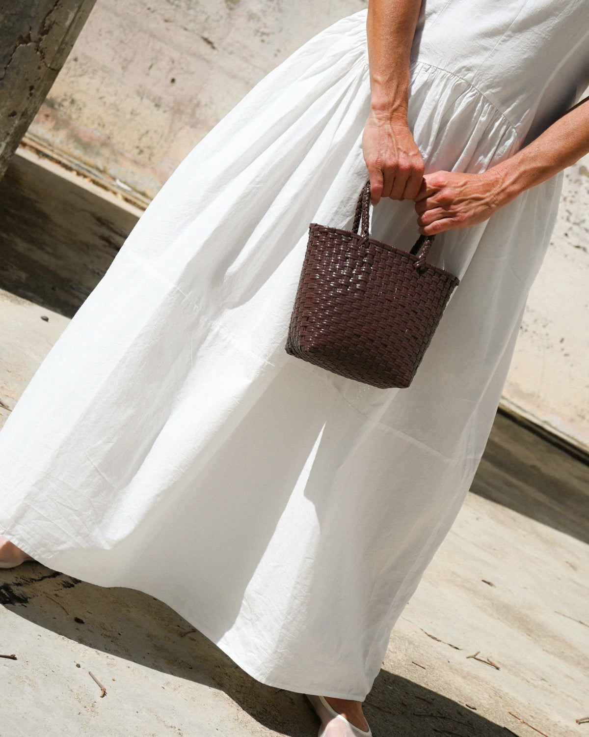 Micro Tote in Cioccolato