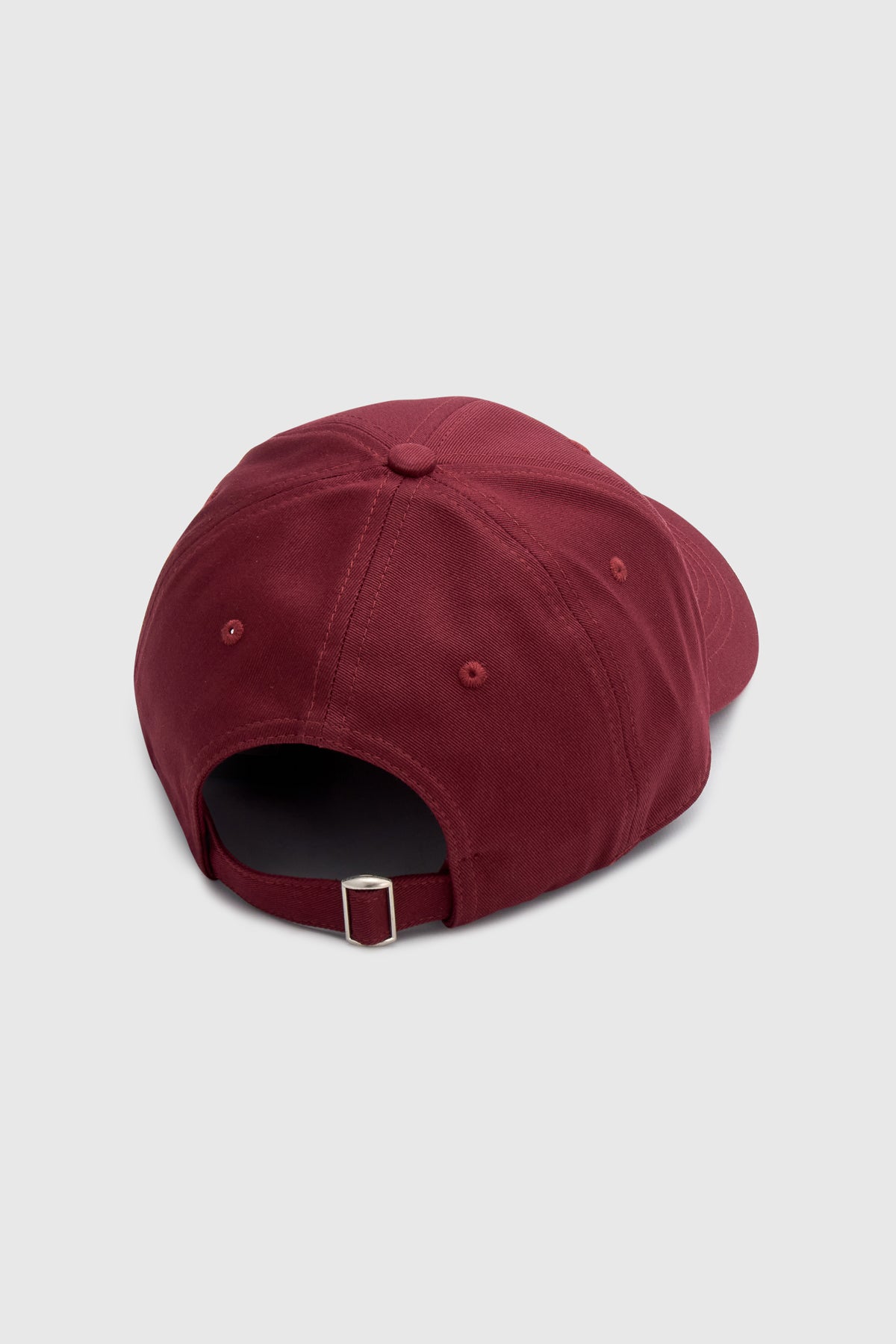 Maren Embroidered Cap in Burgundy