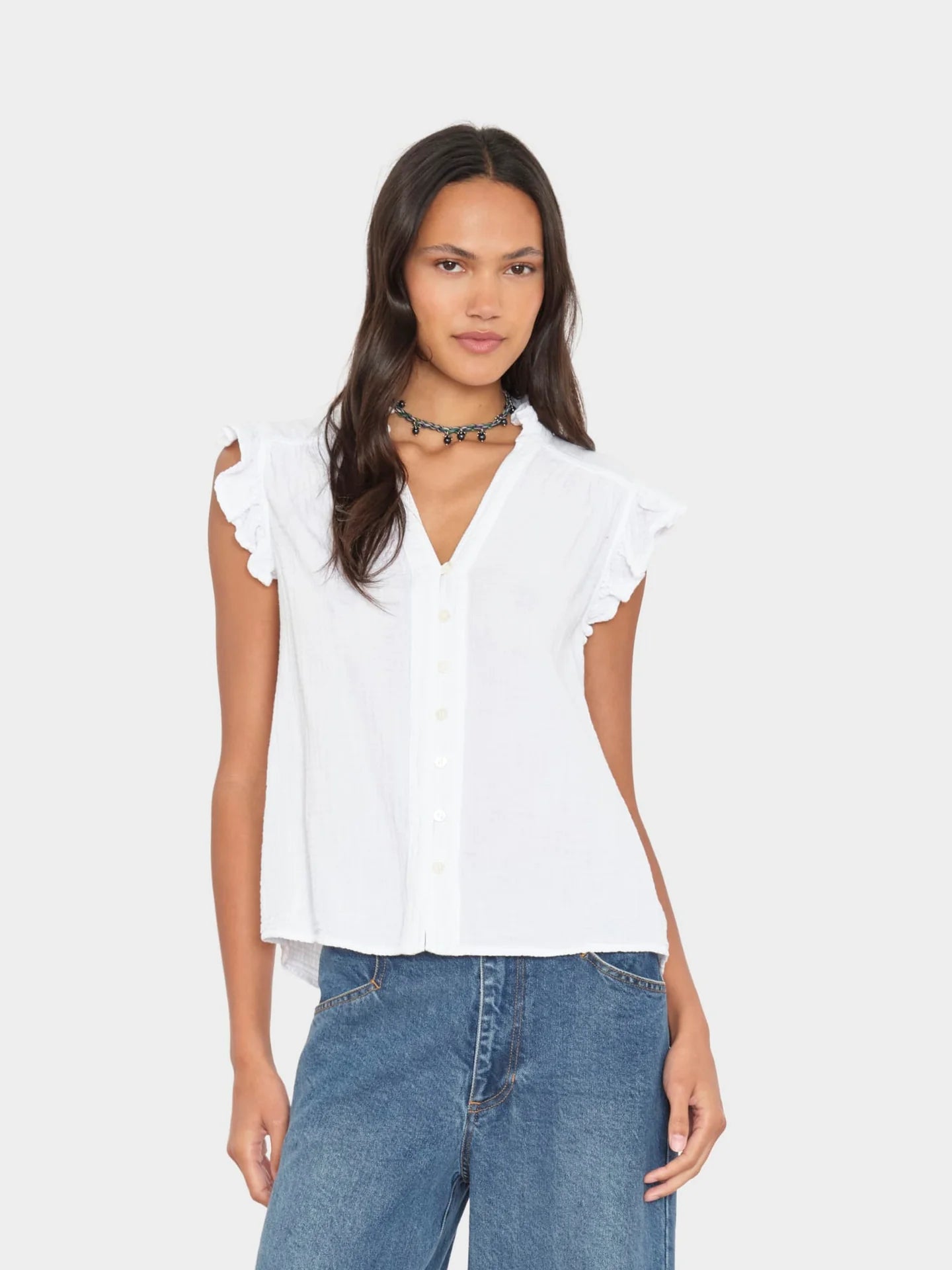 Micah Top in White