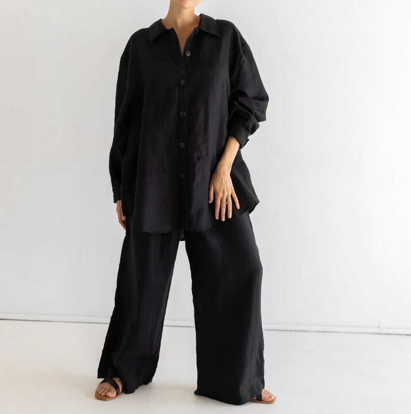 Linen Pant Noir